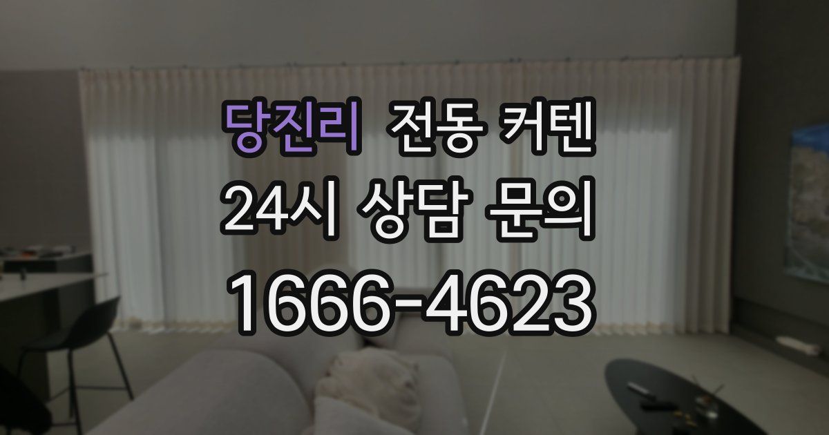 당진리 전동 커텐