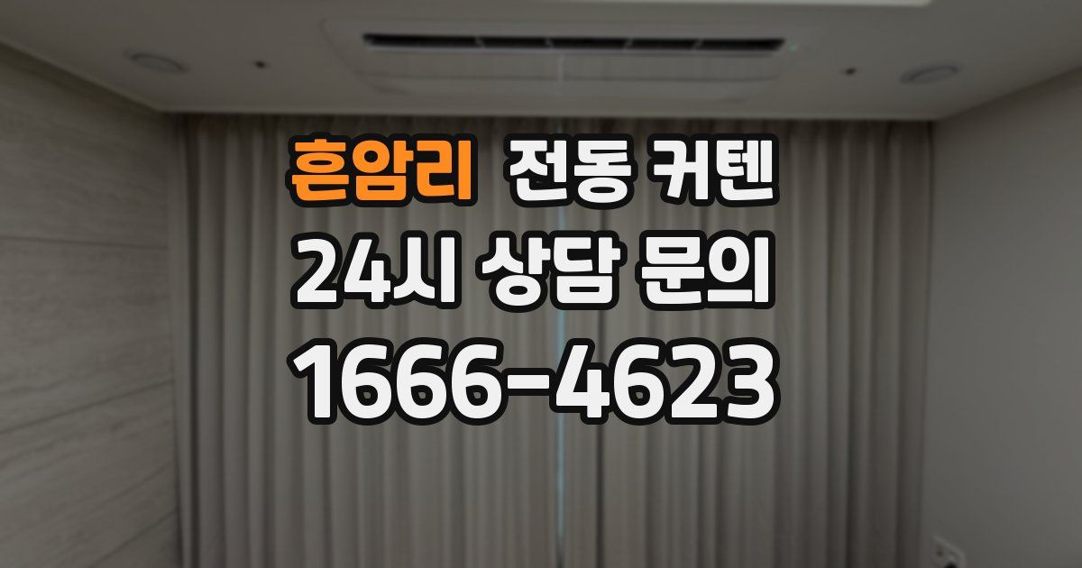 흔암리 전동 커텐