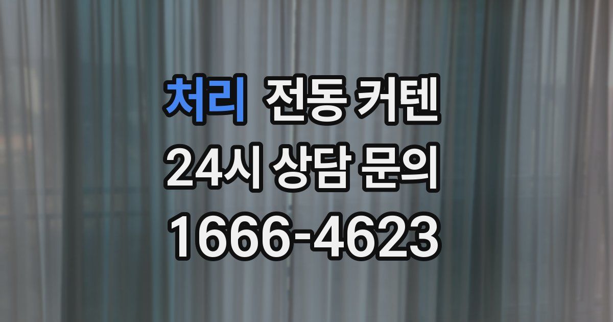 처리 전동 커텐
