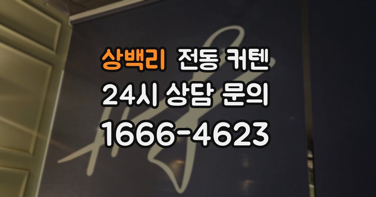 상백리 전동 커텐