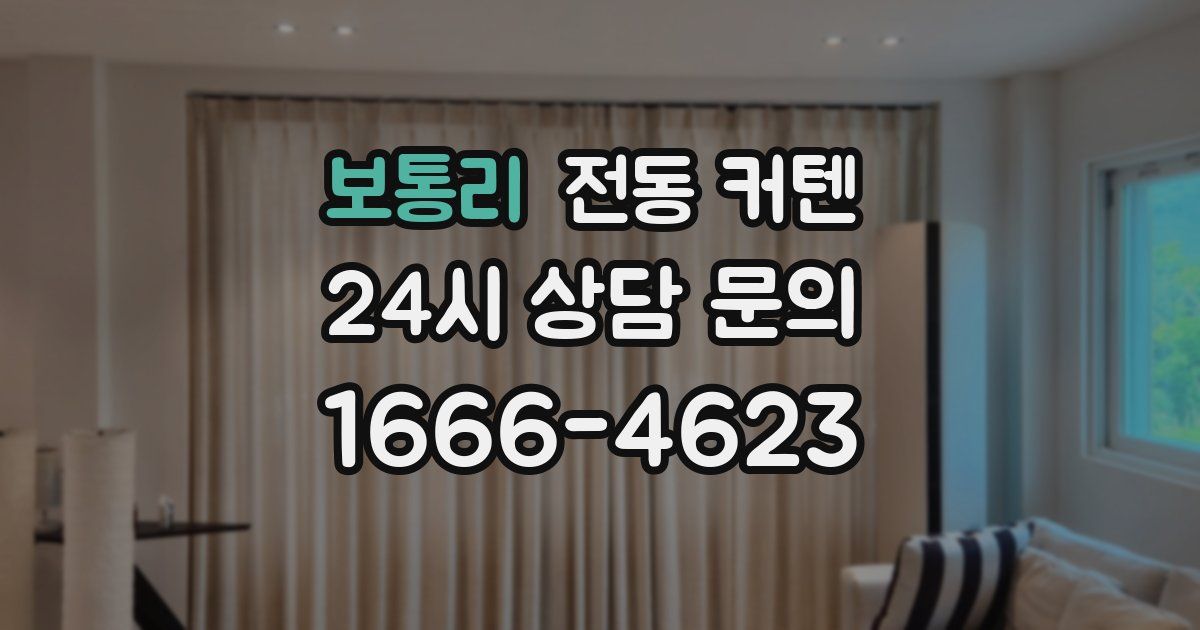 보통리 전동 커텐
