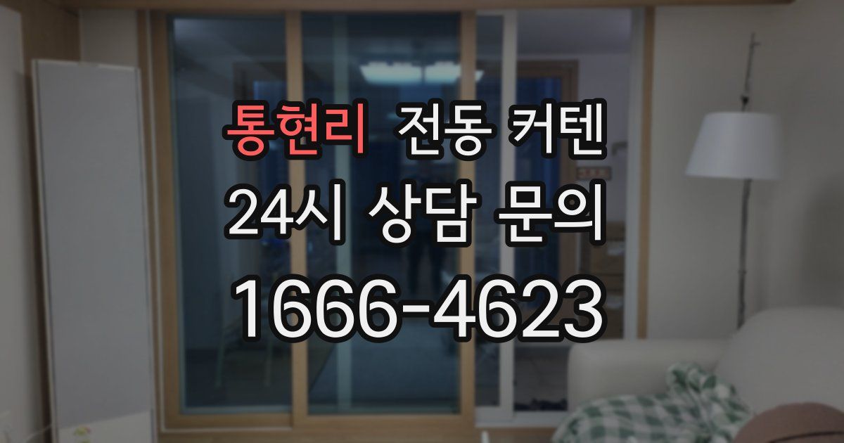 통현리 전동 커텐