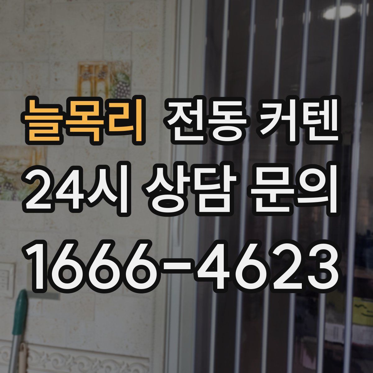 늘목리 전동 커텐