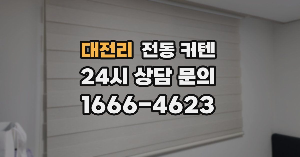 대전리 전동 커텐
