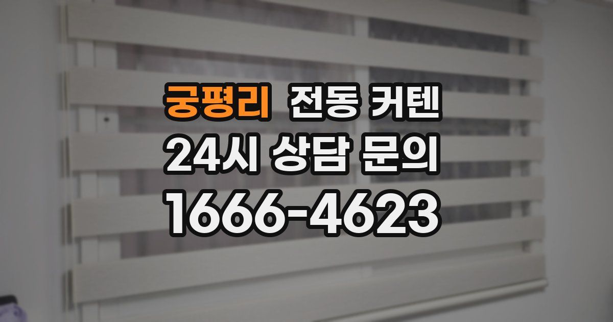 궁평리 전동 커텐