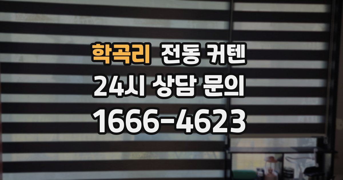 학곡리 전동 커텐