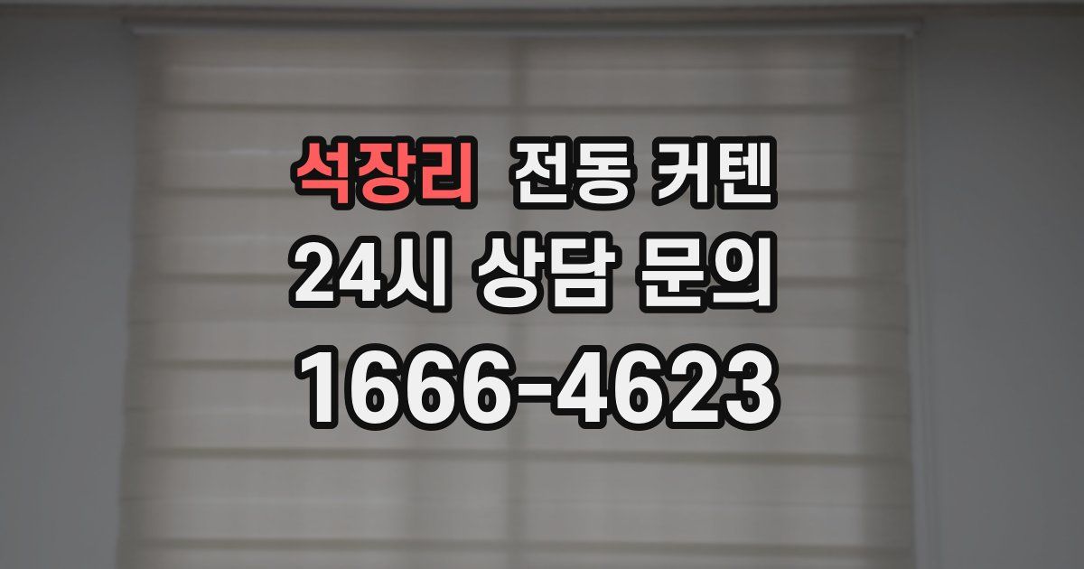석장리 전동 커텐