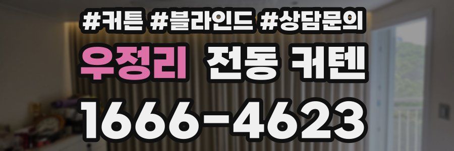 우정리 전동 커텐