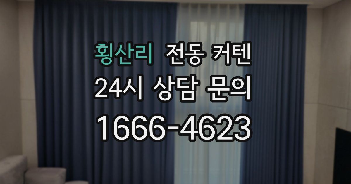 횡산리 전동 커텐
