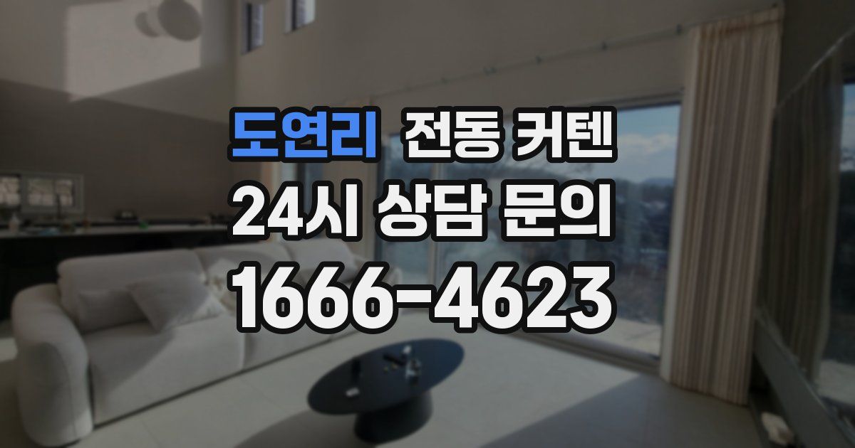 도연리 전동 커텐
