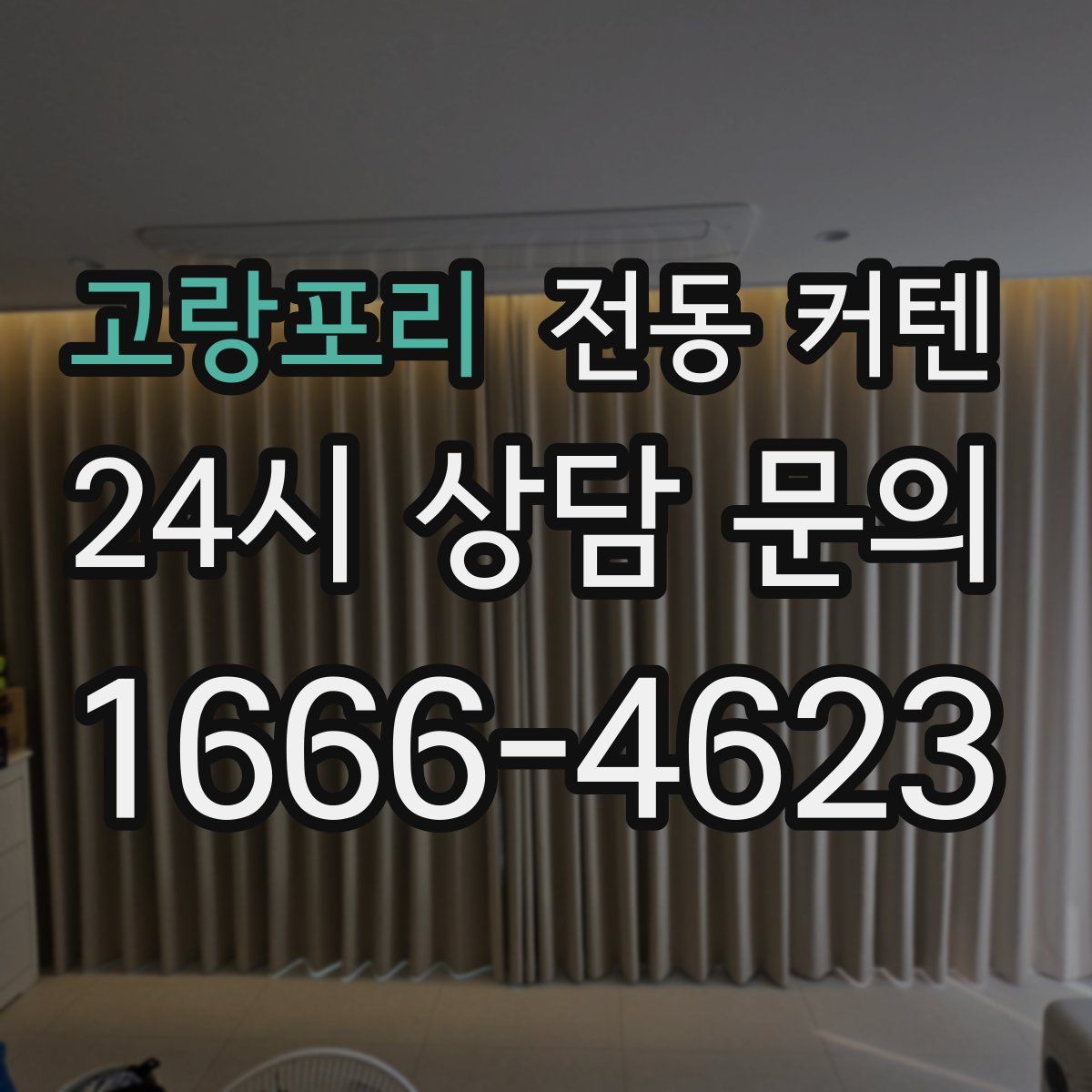 고랑포리 전동 커텐