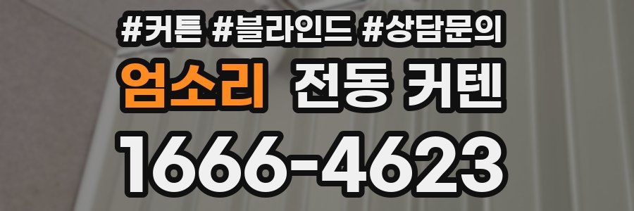 엄소리 전동 커텐