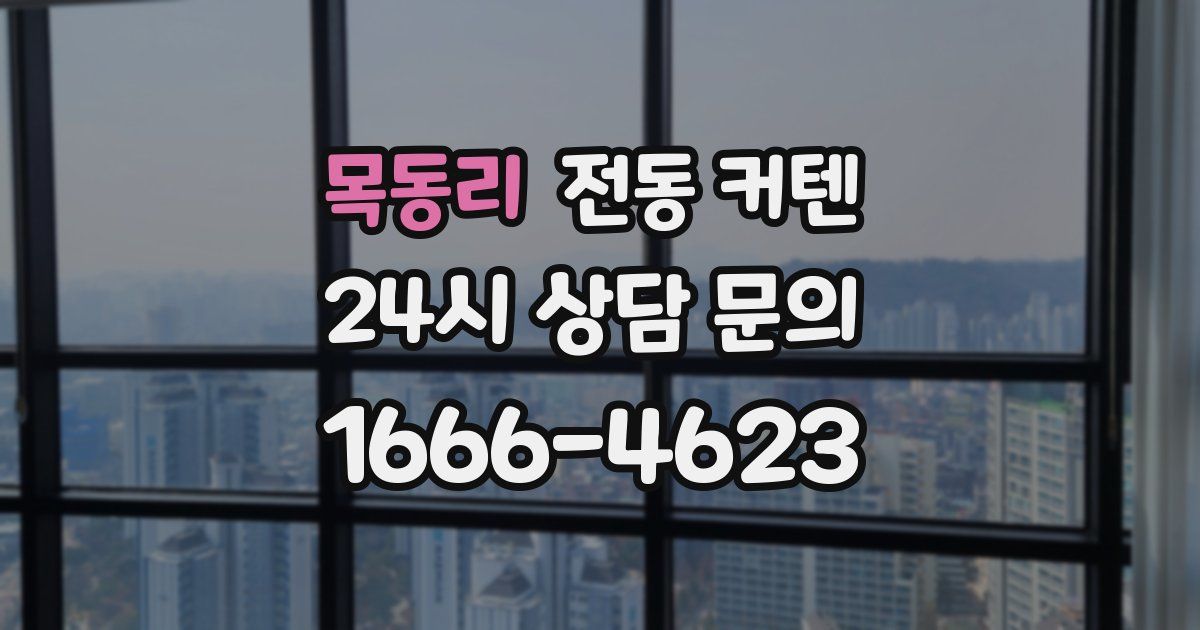 목동리 전동 커텐