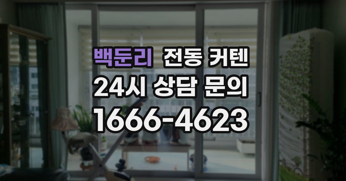 백둔리 전동 커텐
