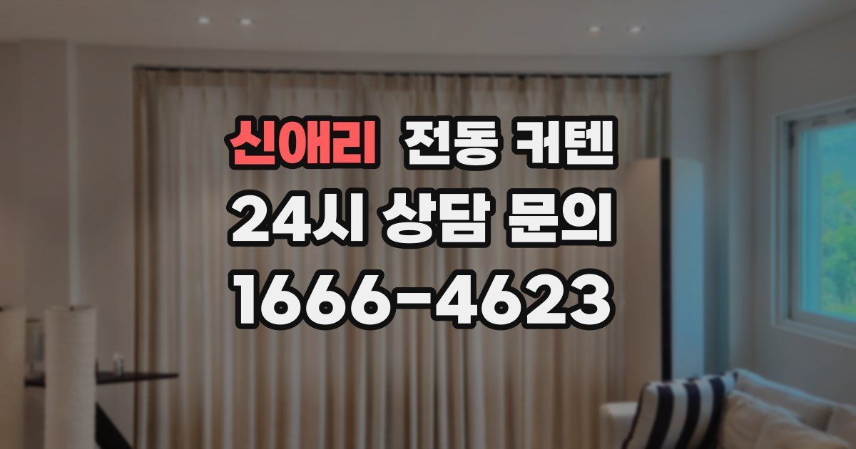 신애리 전동 커텐