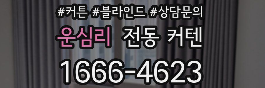 운심리 전동 커텐