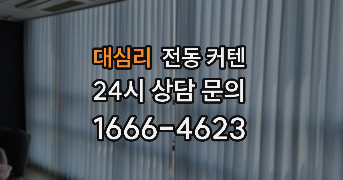 대심리 전동 커텐