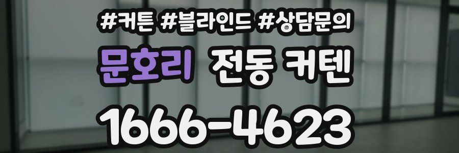 문호리 전동 커텐