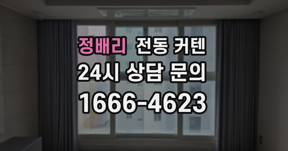 정배리 전동 커텐