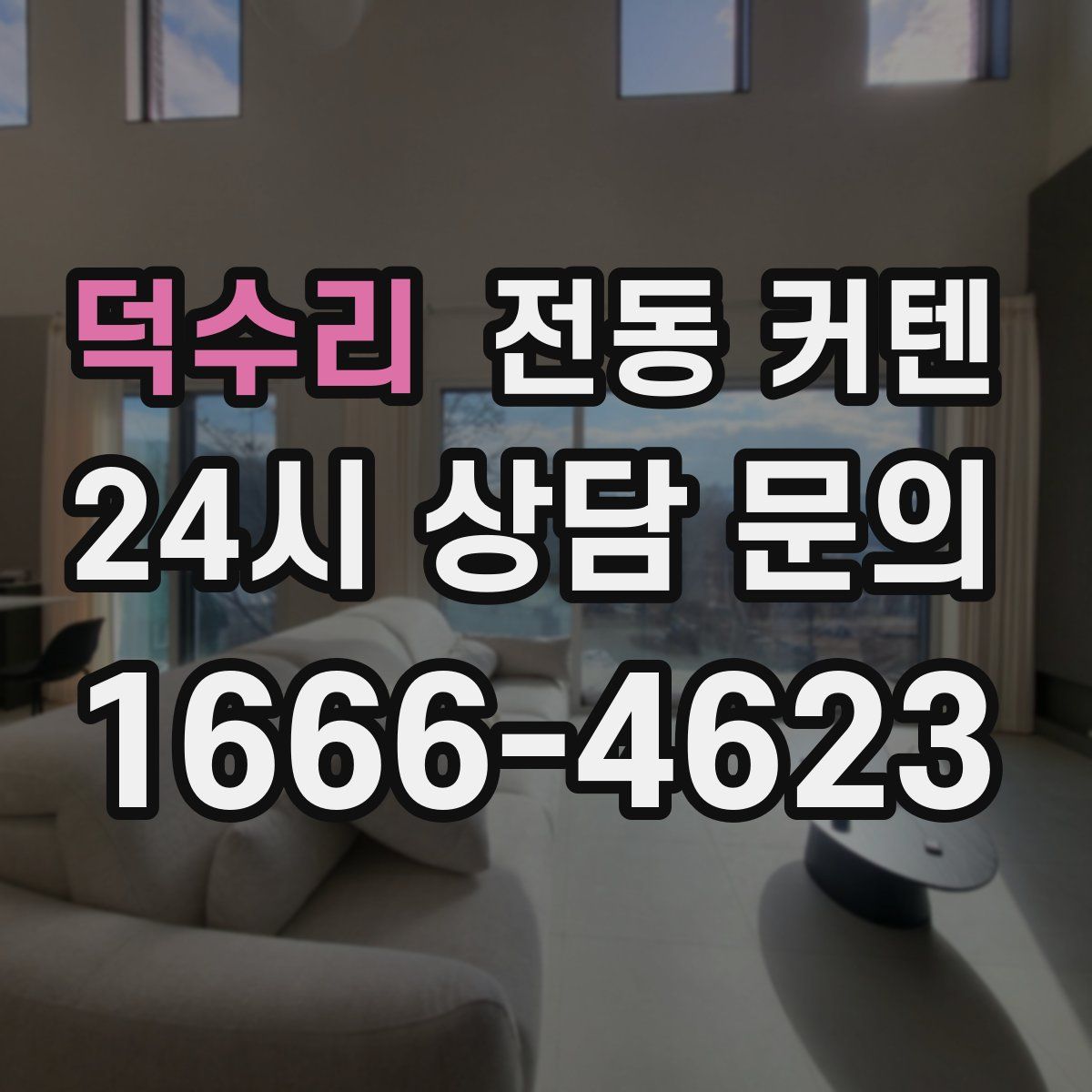 덕수리 전동 커텐