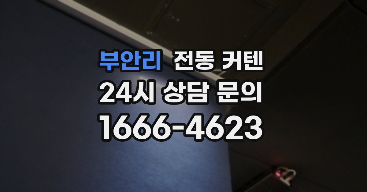 부안리 전동 커텐
