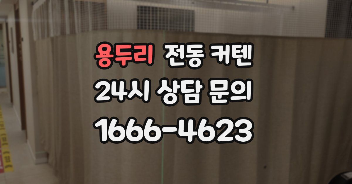 용두리 전동 커텐