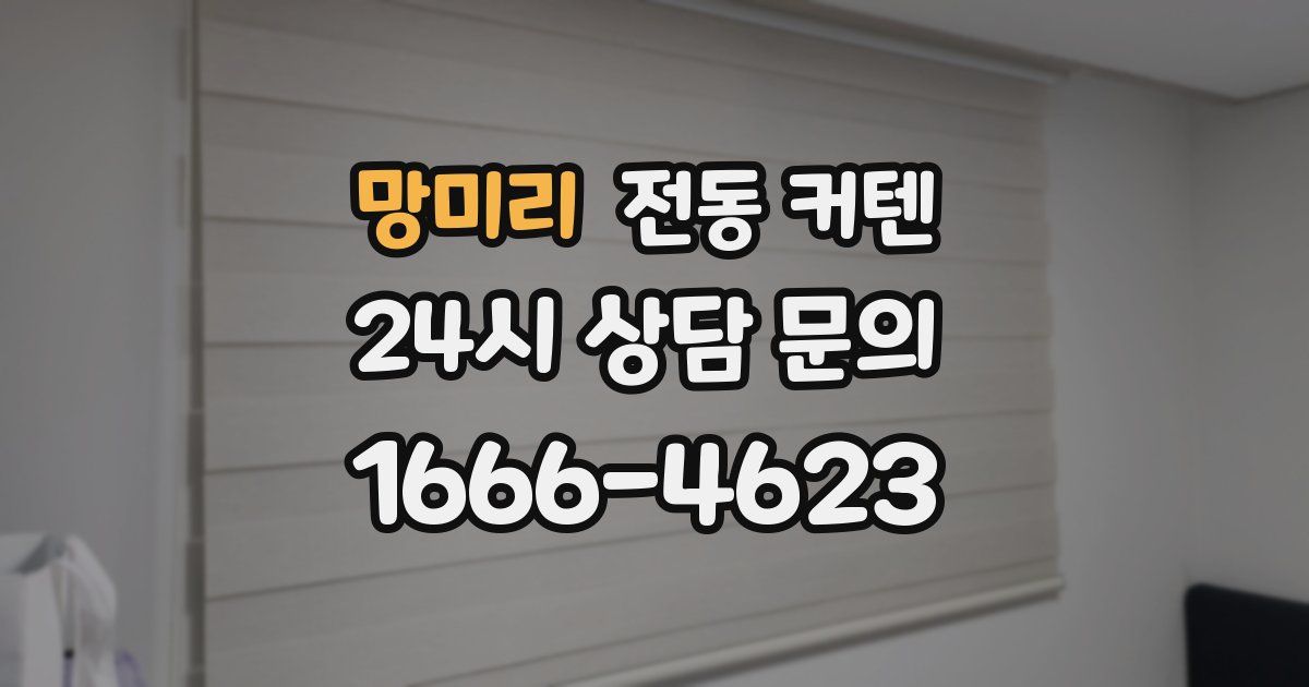 망미리 전동 커텐