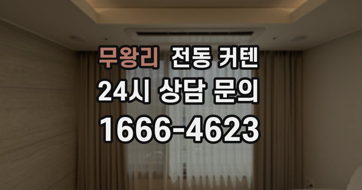 무왕리 전동 커텐