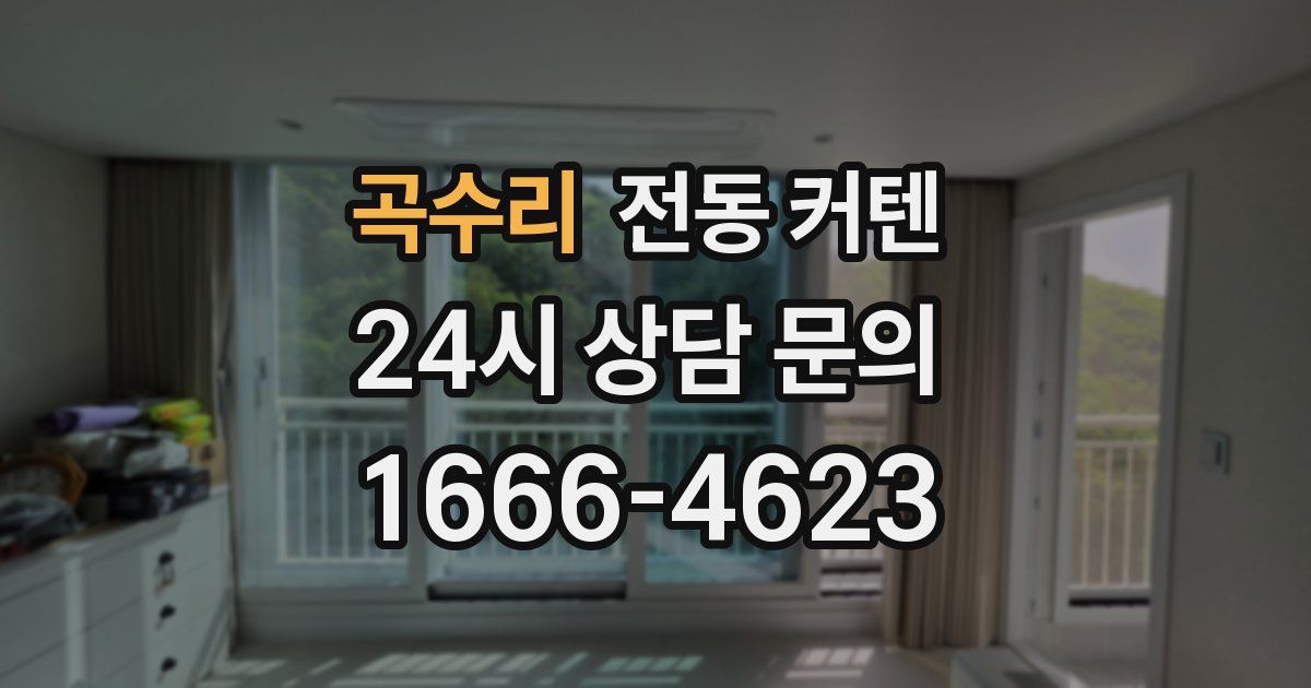 곡수리 전동 커텐