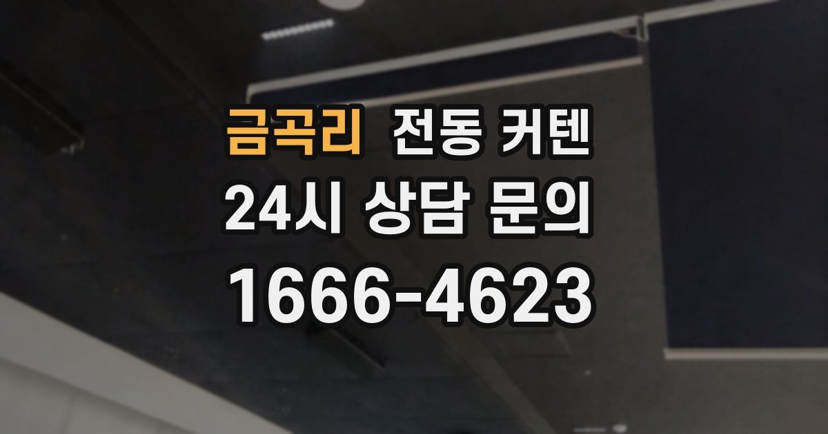 금곡리 전동 커텐