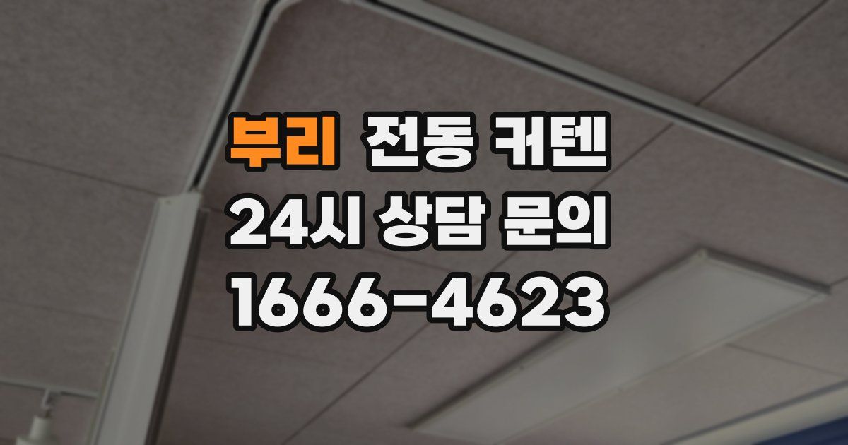 부리 전동 커텐