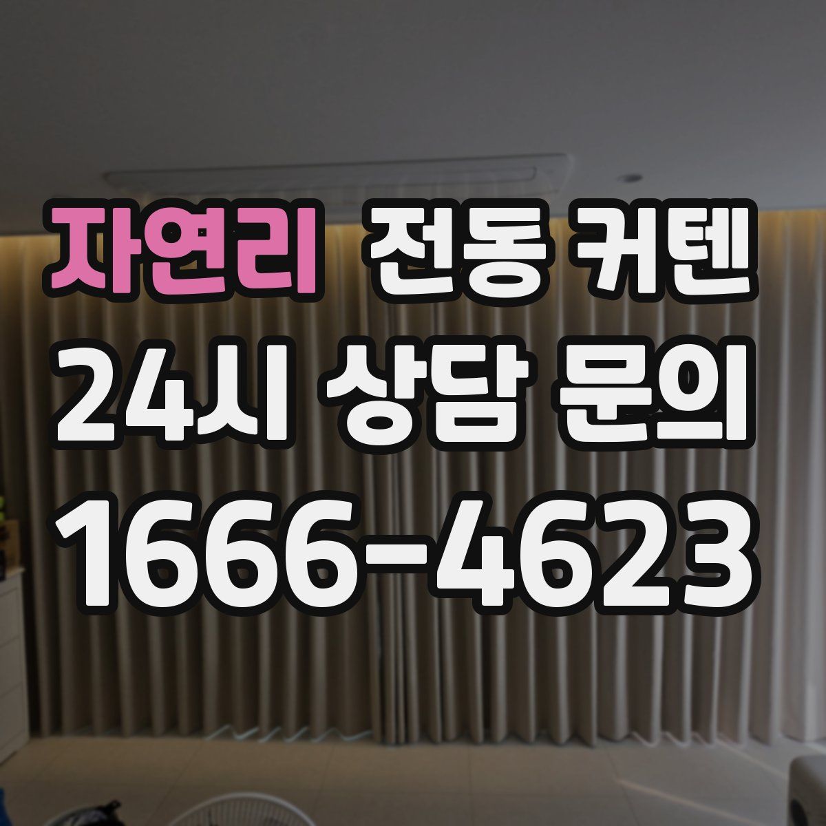 자연리 전동 커텐