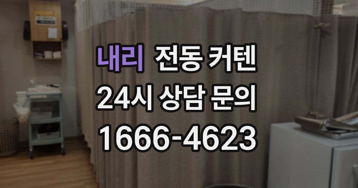 내리 전동 커텐