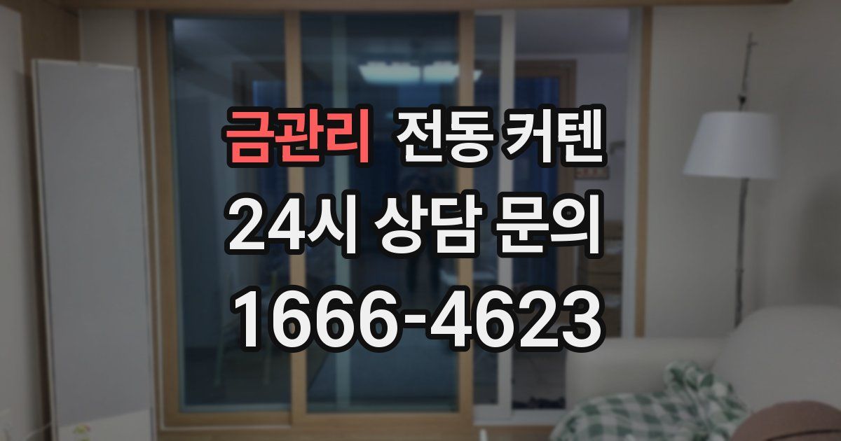 금관리 전동 커텐
