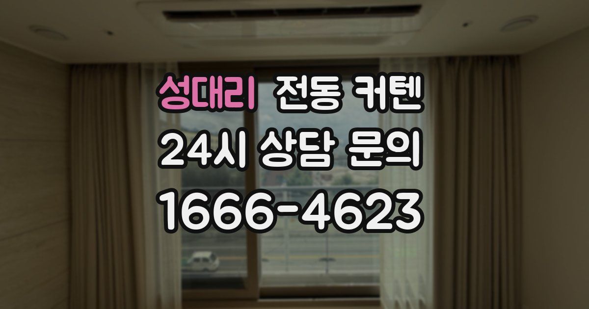 성대리 전동 커텐