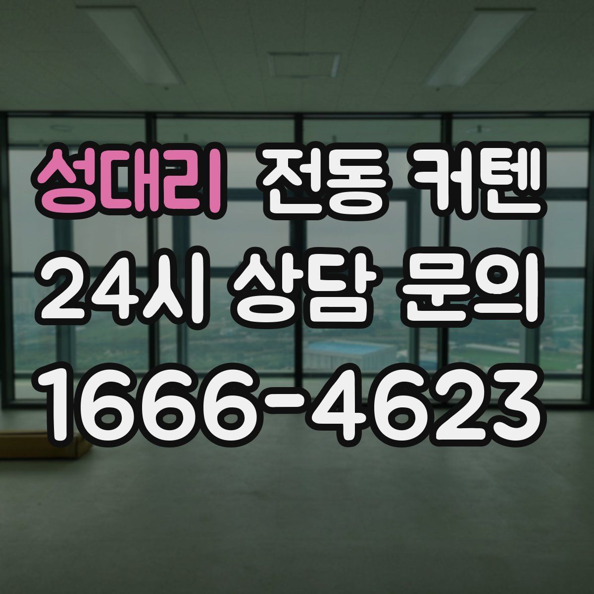 성대리 전동 커텐