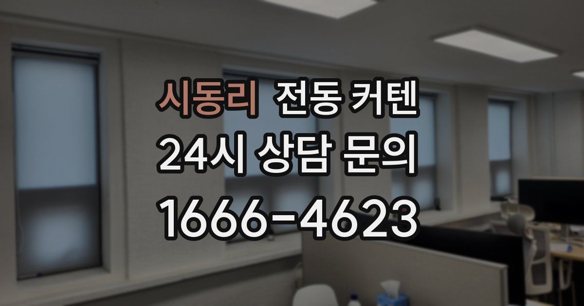 시동리 전동 커텐