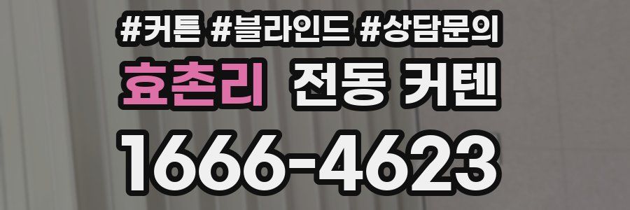효촌리 전동 커텐