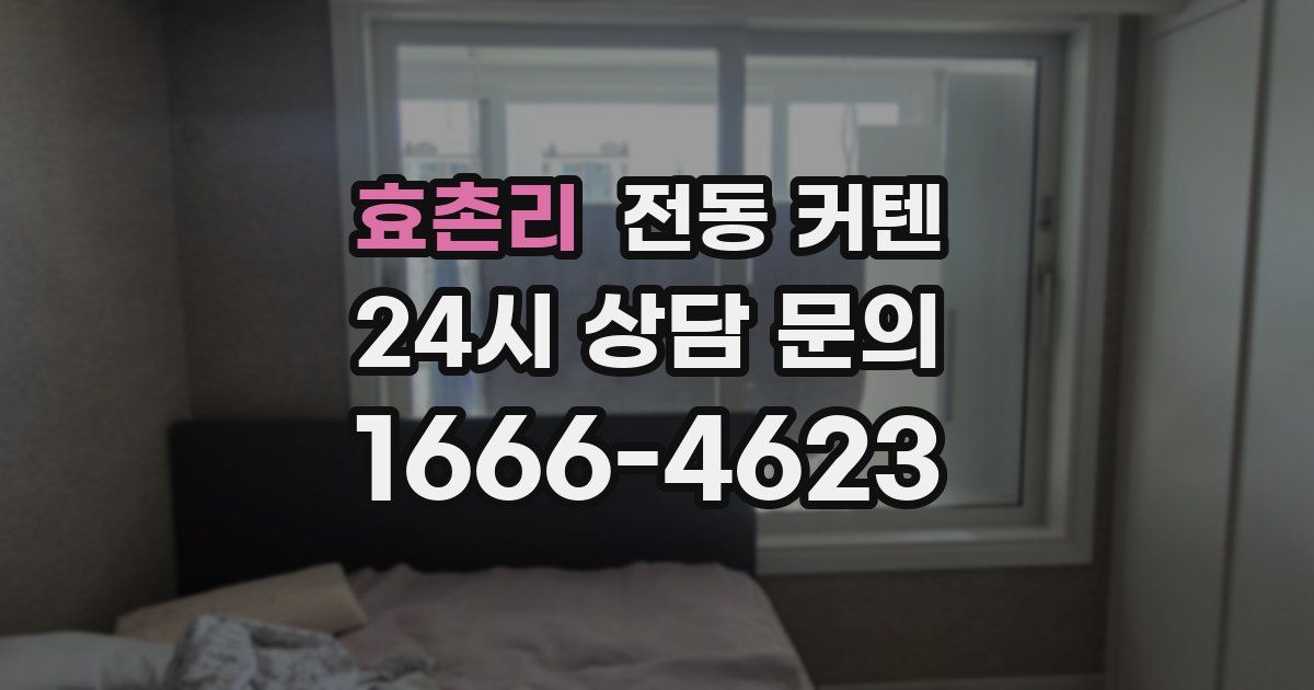 효촌리 전동 커텐