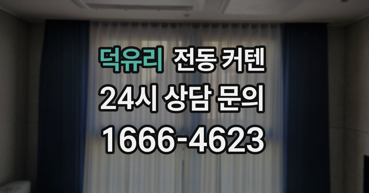 덕유리 전동 커텐