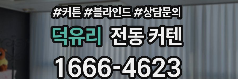 덕유리 전동 커텐