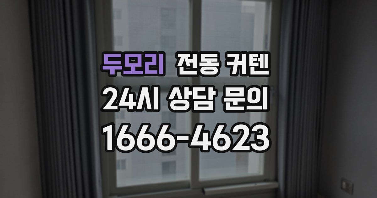 두모리 전동 커텐