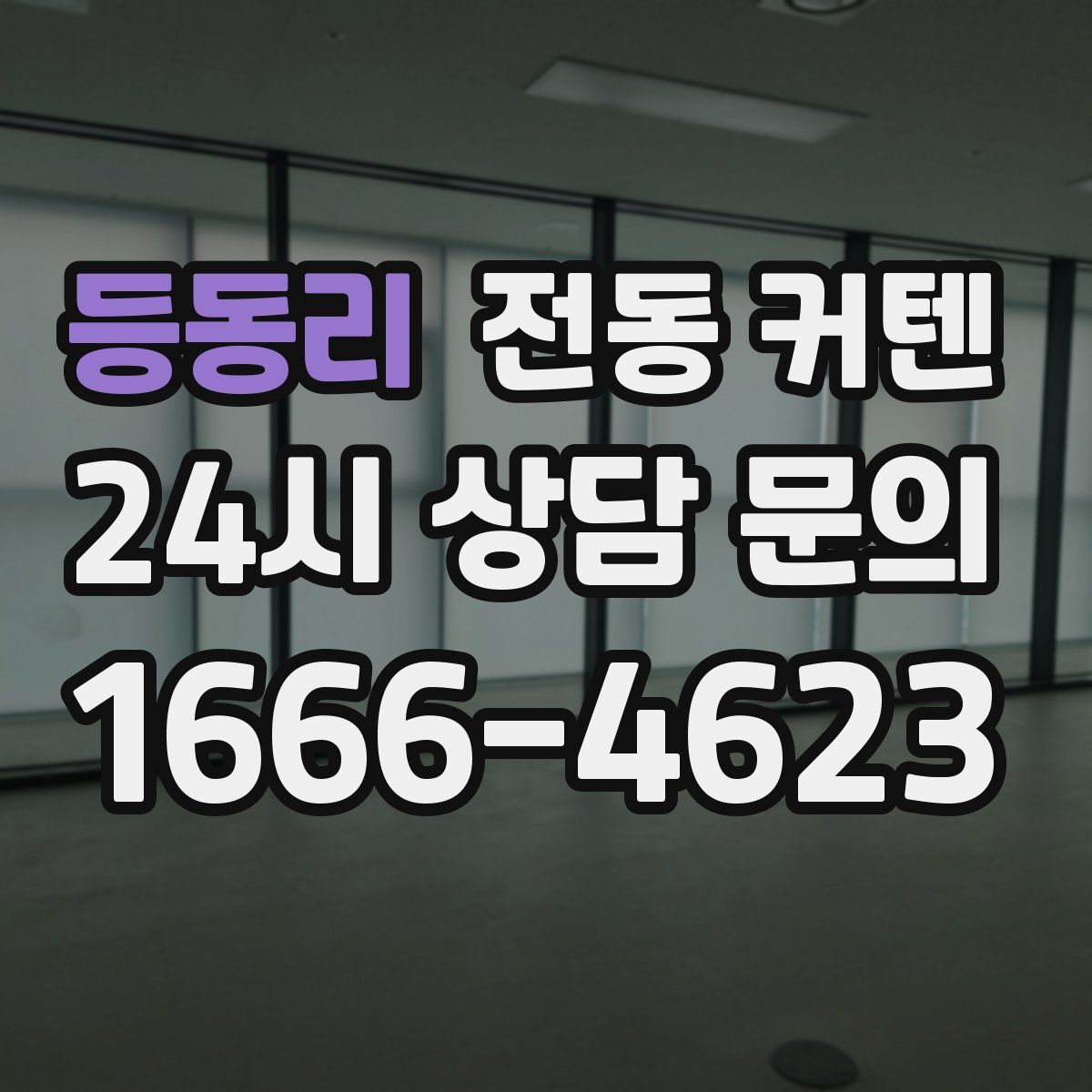 등동리 전동 커텐