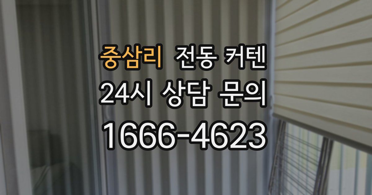 중삼리 전동 커텐