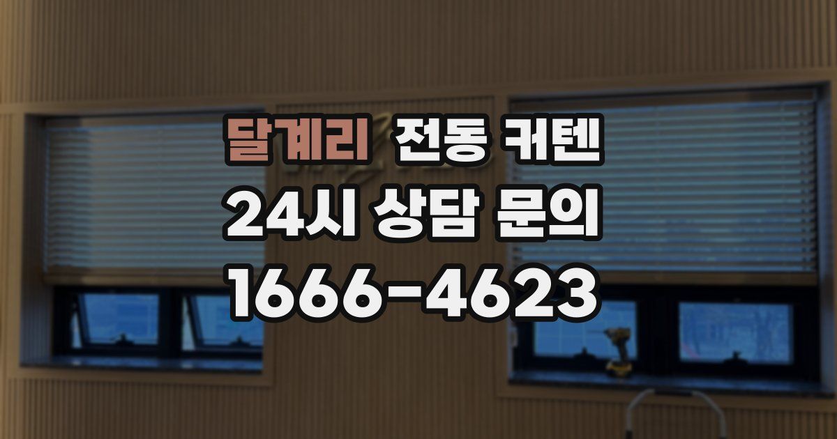 달계리 전동 커텐