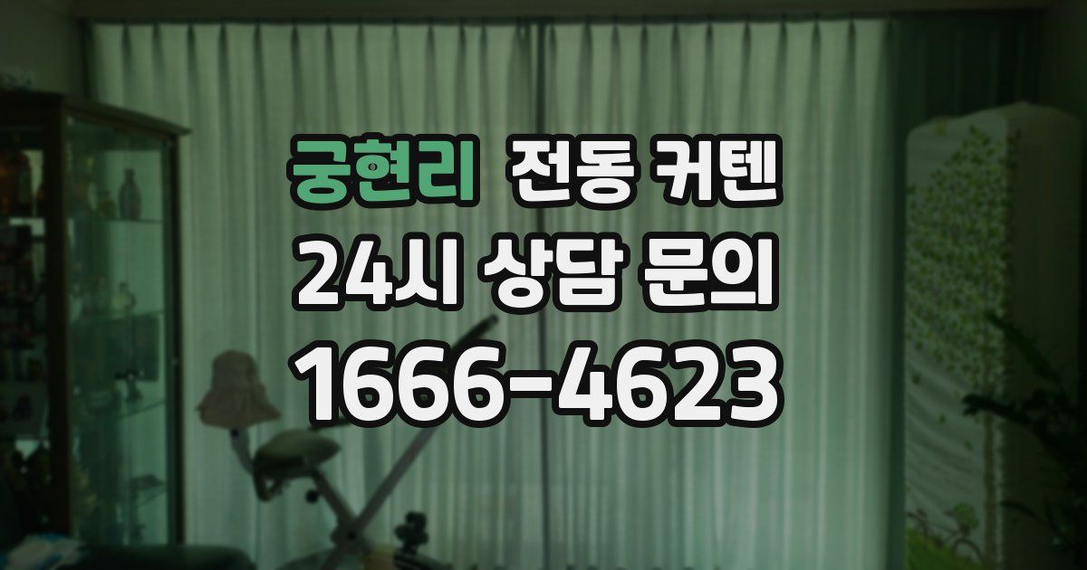 궁현리 전동 커텐