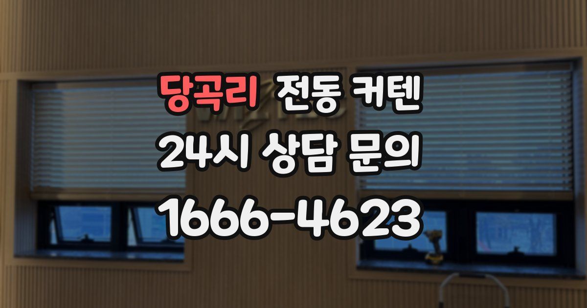 당곡리 전동 커텐