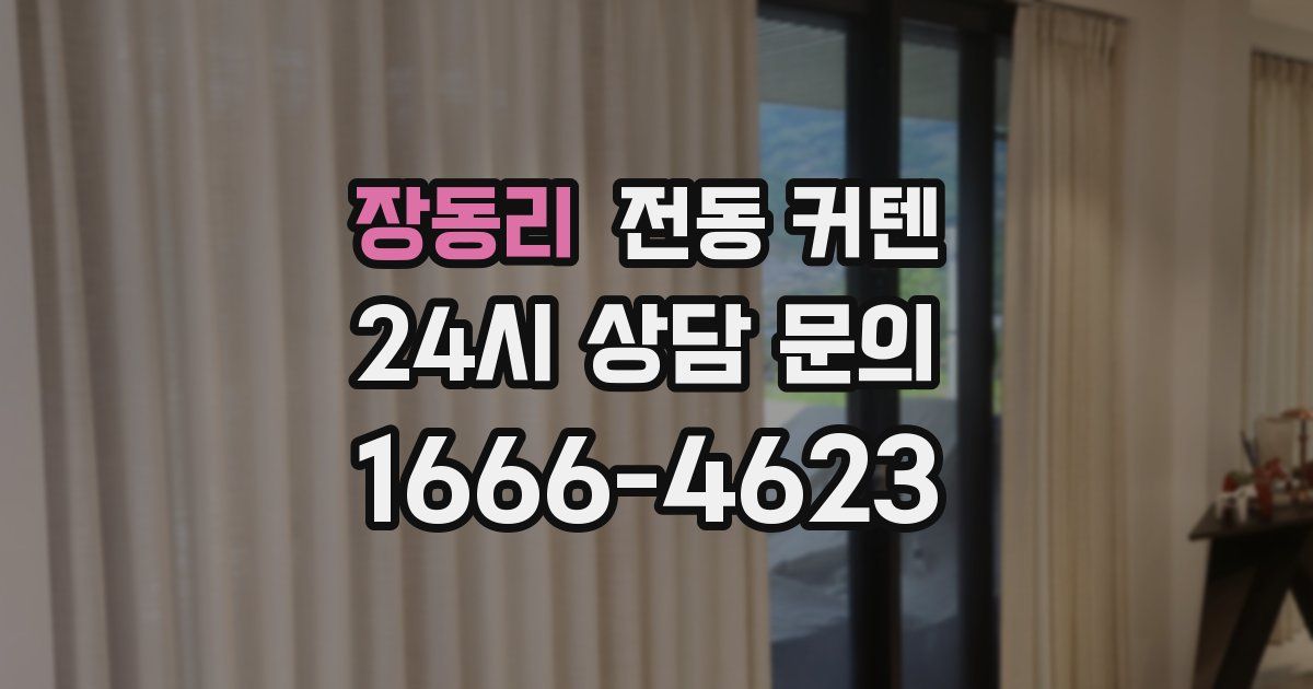 장동리 전동 커텐