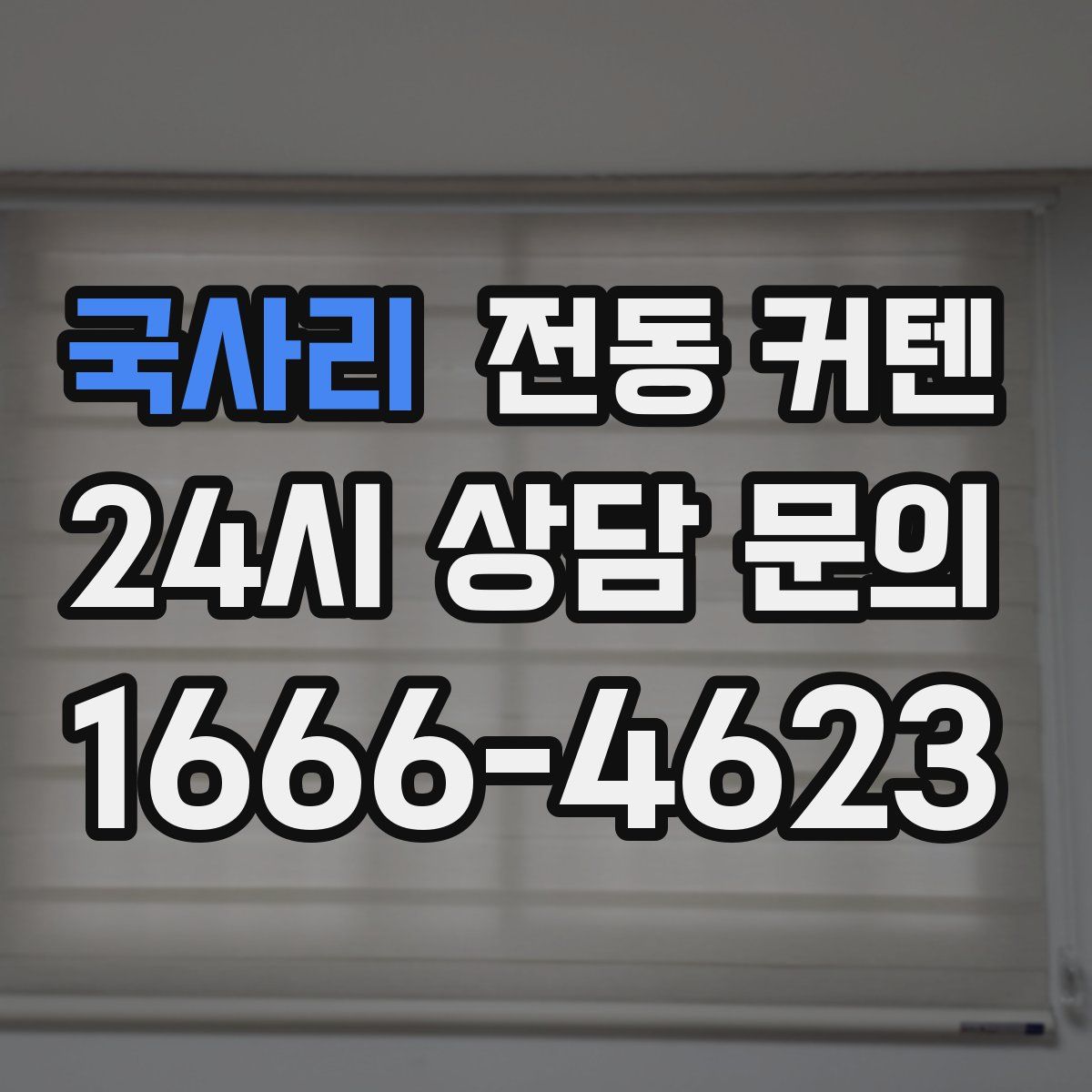 국사리 전동 커텐