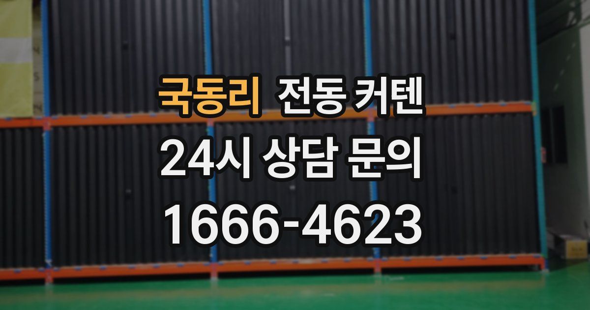 국동리 전동 커텐